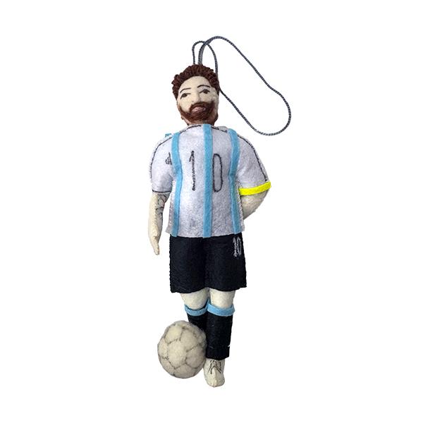 SILK ROAD BAZAAR リオネル・メッシ（Lionel Messi） フェルト製オーナメン...
