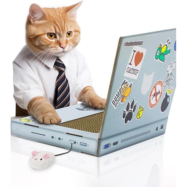 SUCK UK キャットスクラッチャー ラップトップ Cat Laptop Scratch Pad ...