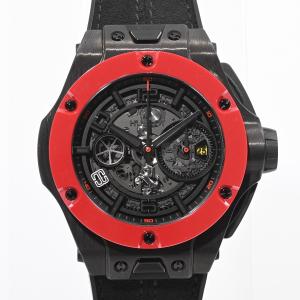 ウブロ ビッグバン ウニコ カーボンレッド セラミック 腕時計 402.QF.0110.WR スケルトン メンズ 中古A品
