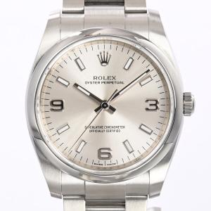 ロレックス オイスターパーペチュアル 腕時計 114200 ランダム品番 シルバー ボーイズ 中古A品｜rodeo-shop