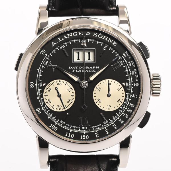 ランゲアンドゾーネ ダトグラフ 腕時計 403.035F  ブラック/シルバー メンズ 中古A品