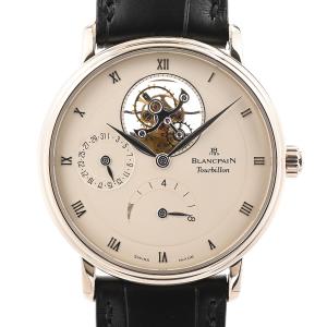 ブランパン ヴィルレ トゥールビヨン 8デイズ 腕時計 6025-1542-55B  ホワイト メンズ 中古A品｜rodeo-shop