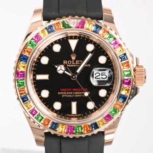 ロレックス ヨットマスター キャンディ 腕時計 116695SATS ランダム品番 ブラック メンズ 中古A品