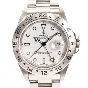 ロレックス エクスプローラー2 腕時計 16570 Y番 ホワイト メンズ 中古A品