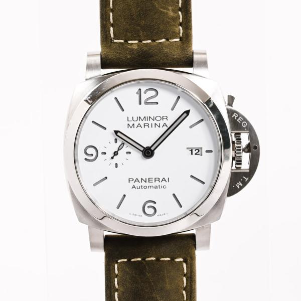 パネライ ルミノールマリーナ 44mm 腕時計 PAM01314 Y番 ホワイト メンズ 中古A品