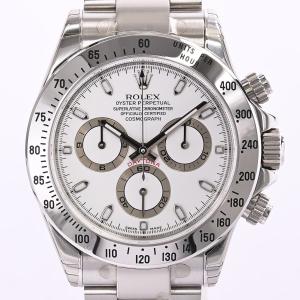 ロレックス デイトナ 腕時計 116520 D番 ホワイト メンズ 未使用品｜rodeo-shop