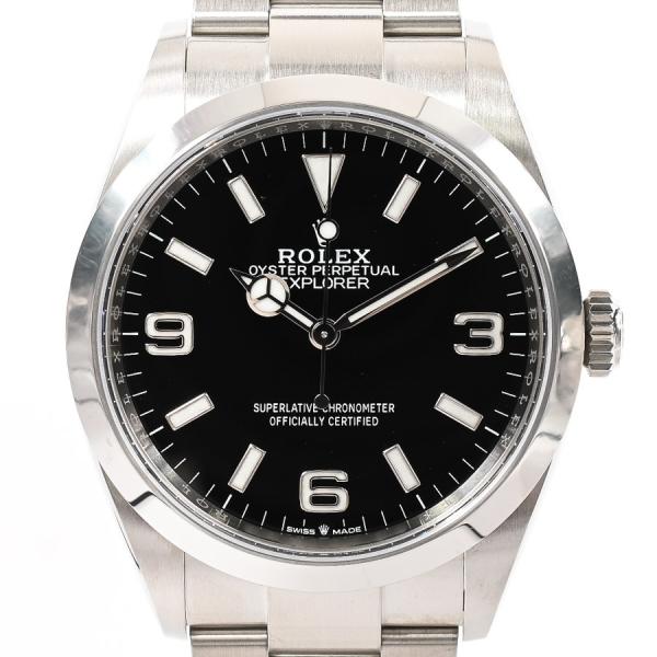 ロレックス エクスプローラー36 腕時計 124270 ランダム品番 ブラック369 メンズ 中古A...