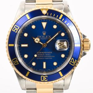 ロレックス サブマリーナー 腕時計 16613 S番 ブルー メンズ 中古A品｜rodeo-shop