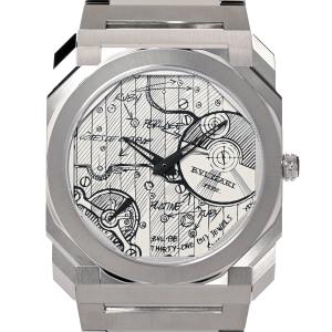 ブルガリ オクト フィニッシモ スケッチ 腕時計 104163 ホワイト メンズ 中古A品