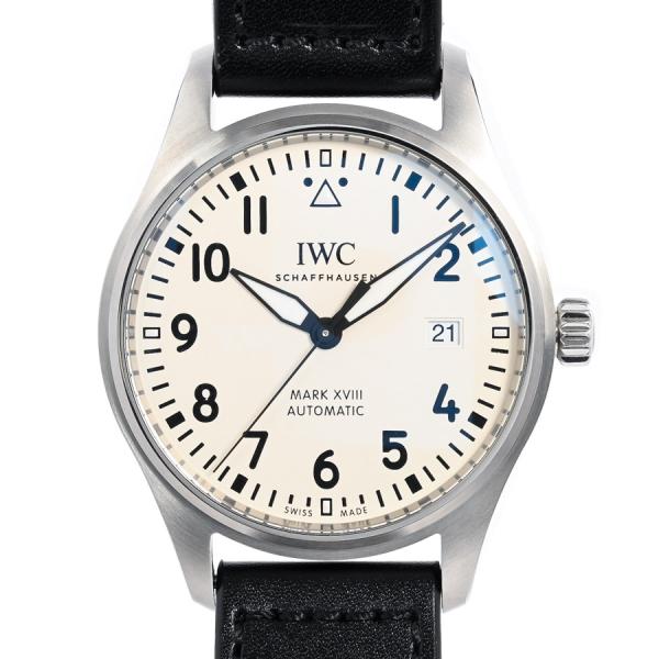 アイダブリュシー パイロットウォッチ マーク18 腕時計 IW327012  シルバー メンズ 中古...