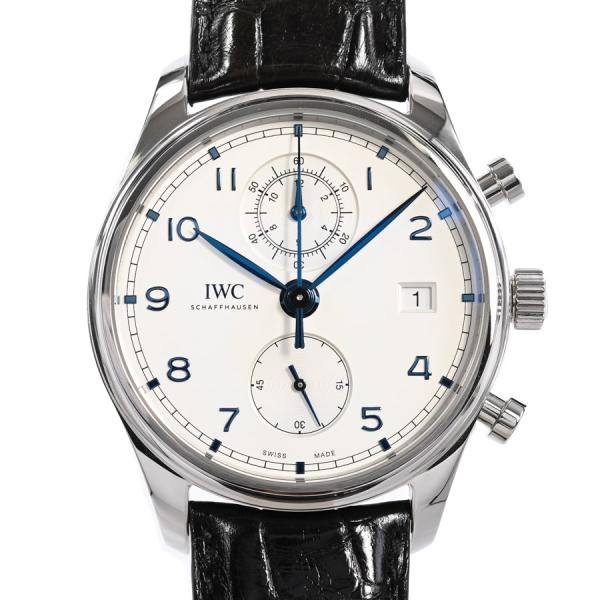 アイダブリュシー ポルトギーゼ クロノグラフ クラシック 腕時計 IW390302  シルバー メン...