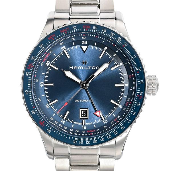 ハミルトン カーキ アビエーション コンバーターオート GMT 腕時計 H76715140  ブルー...