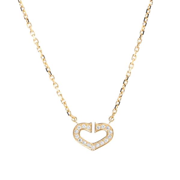 カルティエ Cハート ネックレス   レディース 中古A品