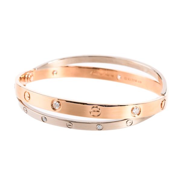 カルティエ ラブブレス ブレスレット  メーカーサイズ:18cm/幅約12.5mm N6039118...