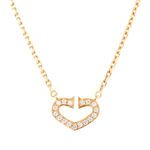 カルティエ Cハート ネックレス  B7008200 レディース 中古A品