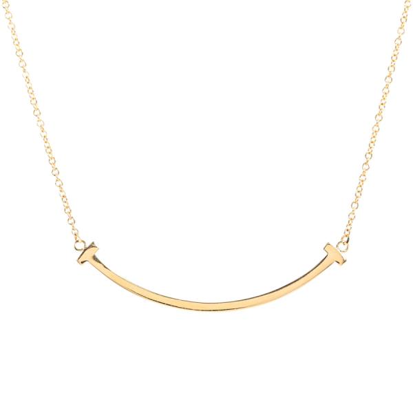 ティファニー Tスマイルペンダントスモール ネックレス   レディース 中古A品