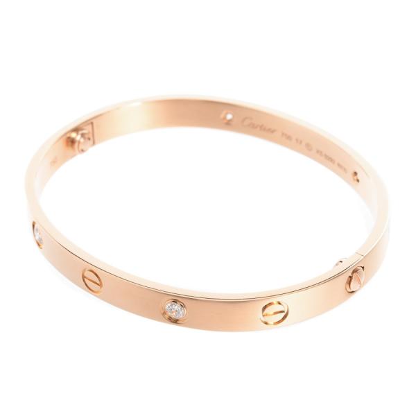 カルティエ ラブブレス ブレスレット  内径:約17cm/幅約6mm B6036017 レディース ...