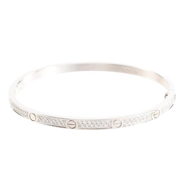 カルティエ ラブブレスSM ブレスレット  メーカーサイズ:16/幅約3mm N6710816 レデ...