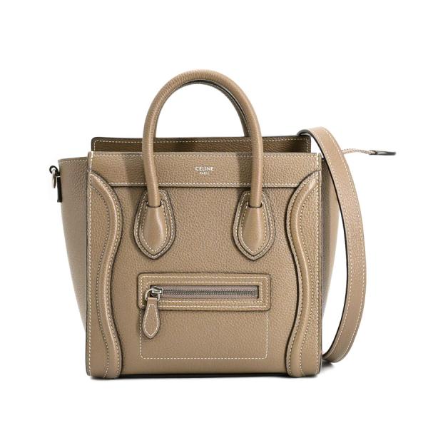 セリーヌ ラゲージナノ ハンドバッグ  189243 グレージュ レディース  中古A品