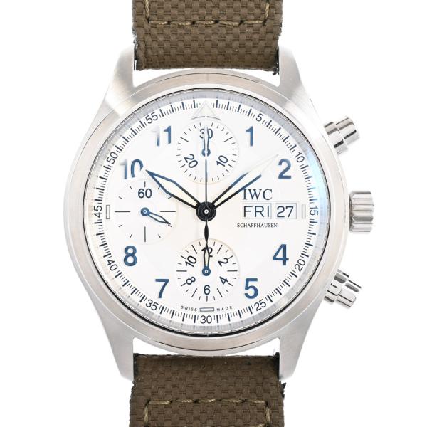 アイダブリュシー スピットファイア クロノグラフ 腕時計 IW370623  シルバー メンズ 中古...