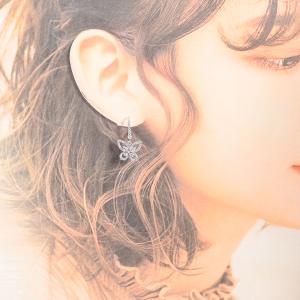 グラフ バタフライシルエット ドロップ ピアス...の詳細画像4