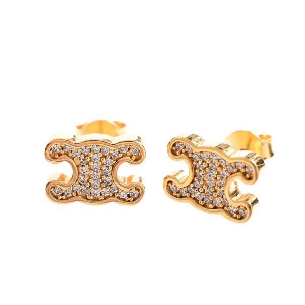 セリーヌ トリオンフピアス ピアス  461EZ6 ゴールド ユニセックス  中古A品