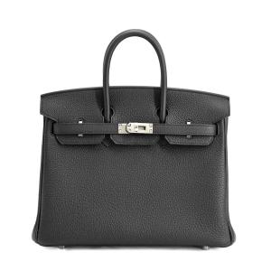エルメス バーキン25 ハンドバッグ ブラック レディース K 2025年 新品