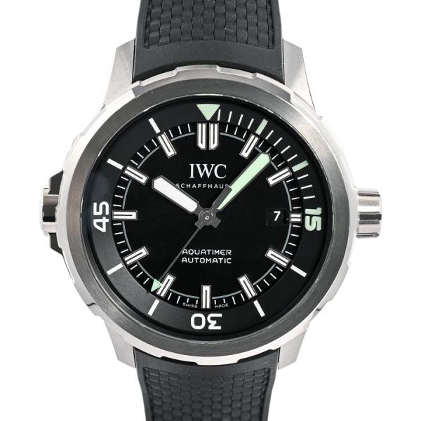 アイダブリュシー アクアタイマー オートマティック 腕時計 IW328802  ブラック メンズ 中...