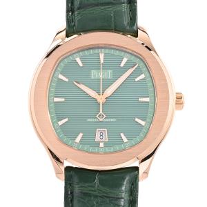 ピアジェ POLO DATE 腕時計 G0A47010 グリーン メンズ 中古A品
