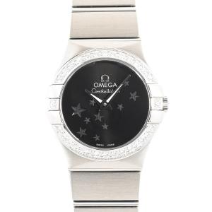 オメガ コンステレーション ブラッシュ 腕時計 123.15.24.60.01.001 ブラック レディース 中古SA品