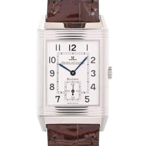 ジャガールクルト ビッグレベルソ 腕時計 Q2708420 シルバー メンズ 中古A品