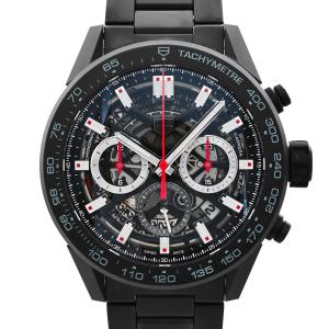 タグホイヤー カレラ キャリバー ホイヤー02 クロノグラフ 腕時計 CBG2A90.BH0653 スケルトン メンズ 中古A品