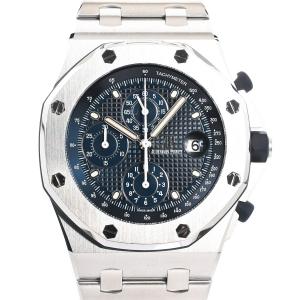 オーデマピゲ ロイヤルオーク オフショア クロノグラフ 腕時計 26237ST.OO.1000ST.01 ブルー メンズ 中古A品