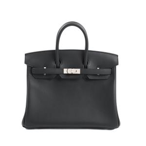 エルメス バーキン25 ハンドバッグ ブラック レディース 新品