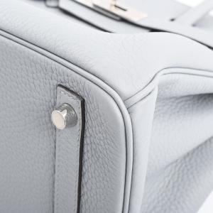 エルメス バーキン30 ハンドバッグ ブルーグ...の詳細画像5