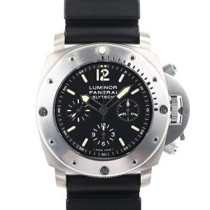 パネライ サブマーシブル クロノ スライテック 腕時計 PAM00202 H番 ブラック メンズ 中古A品