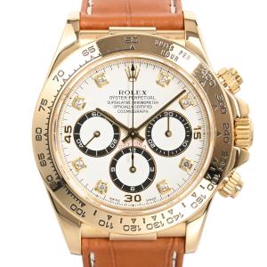 ロレックス デイトナ 腕時計 16518G W番 ホワイト メンズ 中古A品