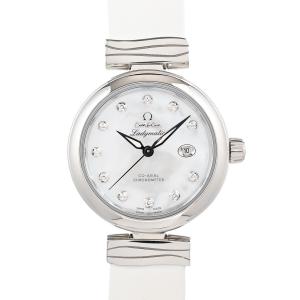 オメガ デビル レディマティック コーアクシャル クロノメーター 34mm 腕時計 425.32.34.20.55.002 ホワイトシェル レディース