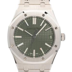 オーデマピゲ ロイヤルオーク オートマティック 腕時計 15510ST.OO.1320ST.09 グリーン メンズ 中古SA品