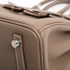 エルメス バーキン25 ハンドバッグ エトープ...の詳細画像5