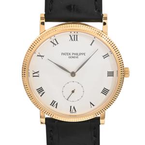 パテックフィリップ カラトラバ 腕時計 3919J-0001 ホワイトローマン メンズ 中古A品