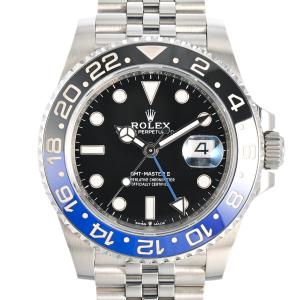 ロレックス GMTマスター2 腕時計 126710BLNR/J ランダム品番 ブラック メンズ 中古A品