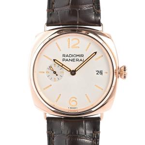 パネライ ラジオミール クアランタ 腕時計 PAM01026 Z番 シルバー メンズ 中古A品