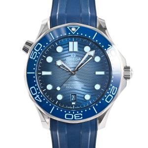 オメガ シーマスター ダイバー300M 腕時計 210.32.42.20.03.002 ブルー メンズ 中古A品