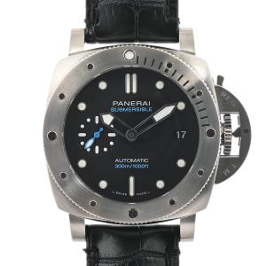 パネライ ルミノール サブマーシブル 腕時計 PAM00973 W番 ブラック メンズ 中古A品