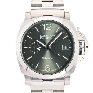 パネライ ルミノール クアランタ 腕時計 PAM01640 グリーン メンズ 中古A品