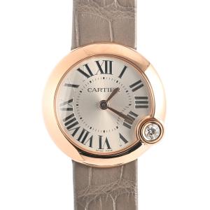 カルティエ バロンブラン 腕時計 WGBL0005 シルバー レディース 中古A品