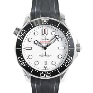 オメガ シーマスター ダイバー300M 腕時計 210.32.42.20.04.001 ホワイト メンズ 中古A品