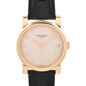 パテックフィリップ カラトラバ 腕時計 5012J アイボリー メンズ 中古A品