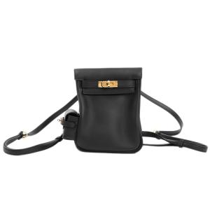 エルメス ケリージャンプ バックパック　リュックサック ブラック レディース W 2024年 中古SA品